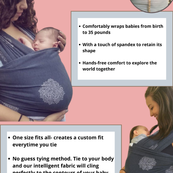 Baby Wrap Carrier - All in 1 Stretchy