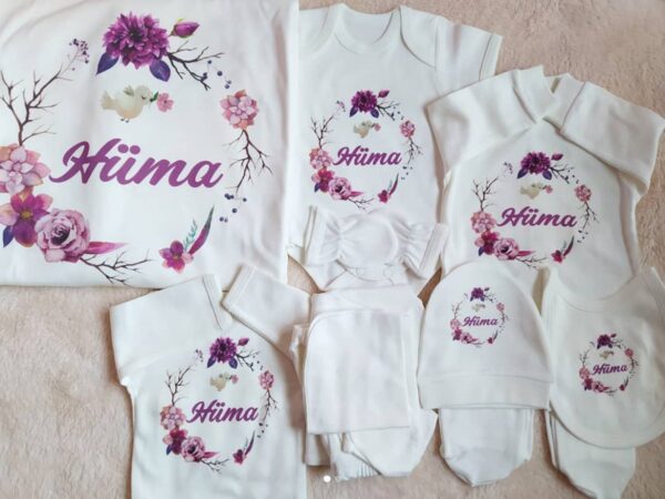 Personalized Newborn Outfit and Blanket